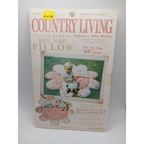 5/$25 Country Living Little Daisy's "Big Nap Pillow" Sewing Pattern Amy Butler - Picture 1 of 5
